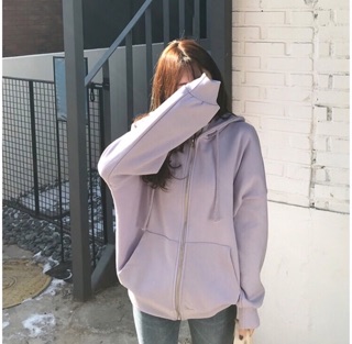 Áo khoác nỉ basic style korea (hình thật và Feedback)