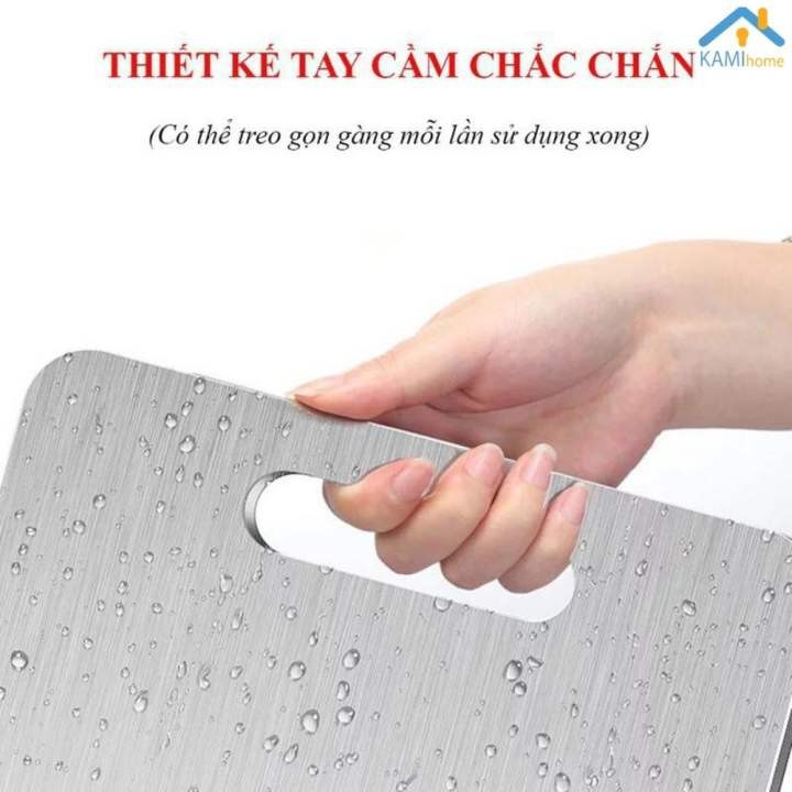 Thớt inox 304 bề mặt lì chống xước tiệt trùng chống han gỉ KamiVN 20062