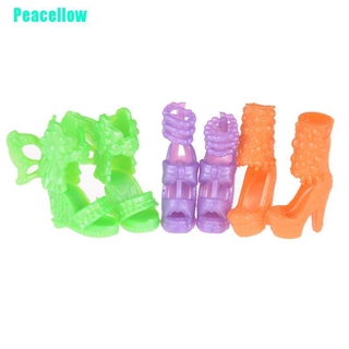 Bộ 12 Đôi Giày Cao Gót Cho Búp Bê 11 ''