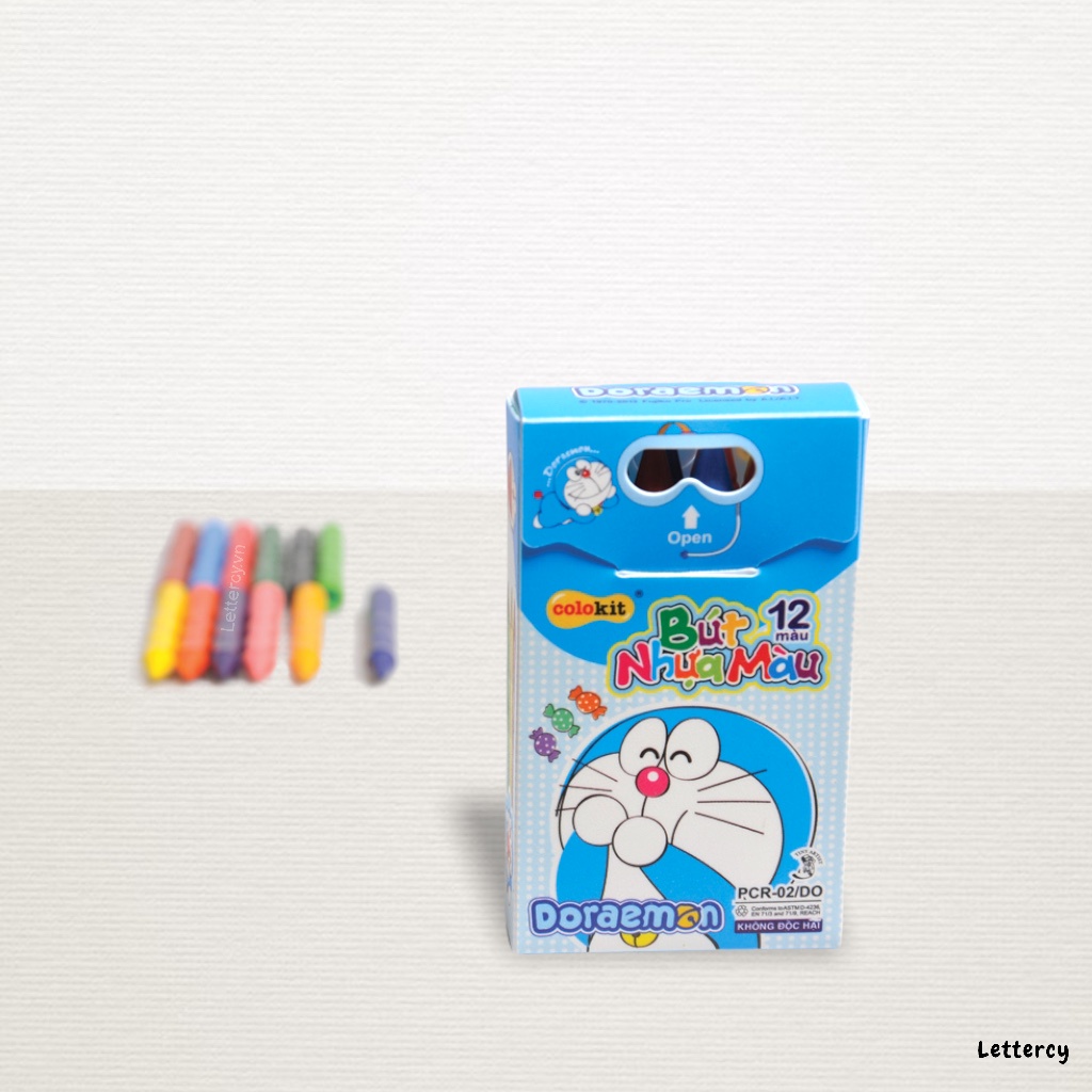 Bút nhựa màu Colokit Doraemon PC-R02/DO - Hộp 12 màu