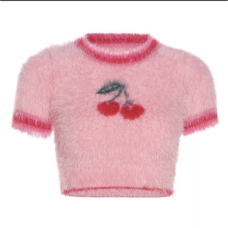 Áo thun dệt kim cherry