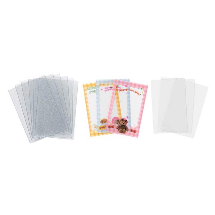Toploader Decor ARTBOX Hàn Quốc Bọc Card Đựng Ảnh Trang Trí Photocard Polaroid 12 Tấm Họa Tiết Kẻ Caro Động Vật