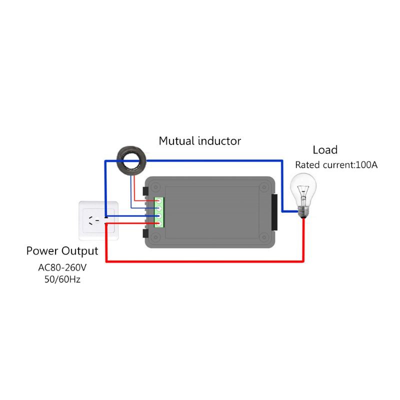 Đồng Hồ Đo Điện Áp Đa Năng Yada Ac 100a 6 Trong 1