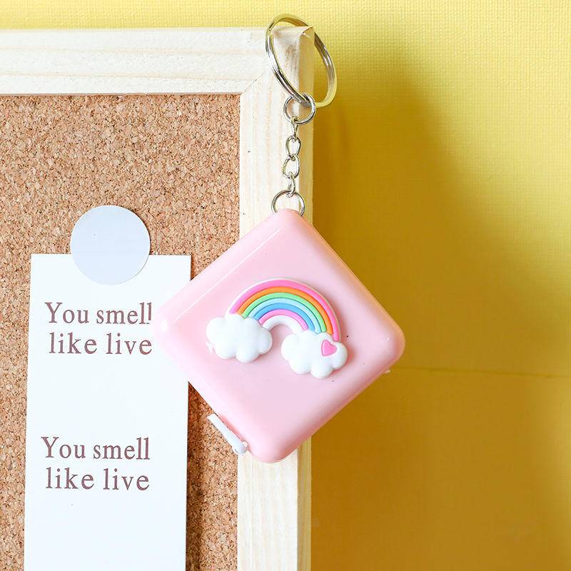 ⭐ iLado ⭐ Thước dây Mềm Mini Thước Dây Đa Năng Đo Chiều Cao dễ dàng mang theo In Họa Tiết Hoạt Hình 1.5m/1.8m Hoạt Hình  Cuộn Rút bấm rút dây tự động chất lượng cao Tiện Lợi đo eo, vòng bụng dễ thương