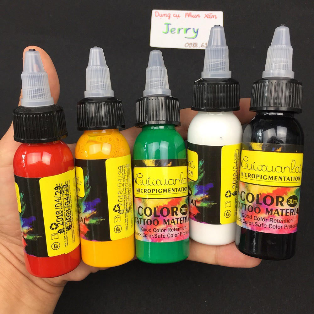 Mực tatto xăm hình mini hữu cơ siêu đẹp bám màu nhanh