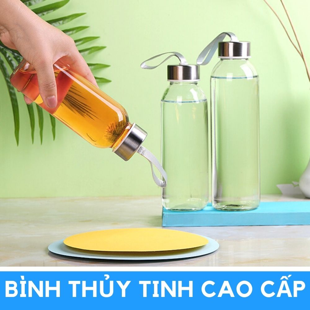 Bình thủy tinh uống nước Chọn Mẫu 350ml mã 20021