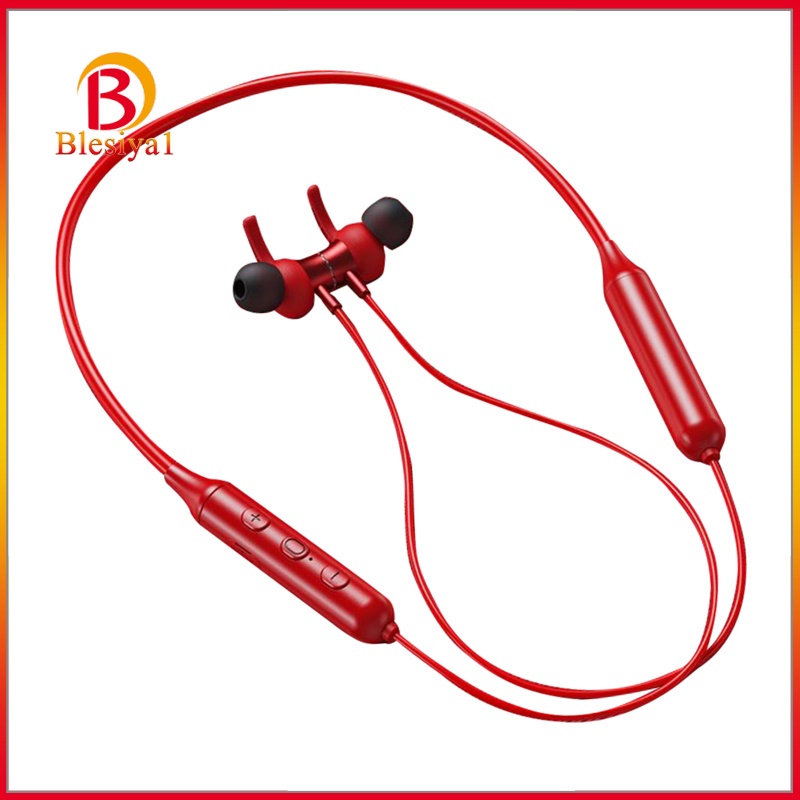 Tai Nghe Bluetooth Blesiya1 10mm Dạng Vòng Đeo Cổ Màu Đỏ