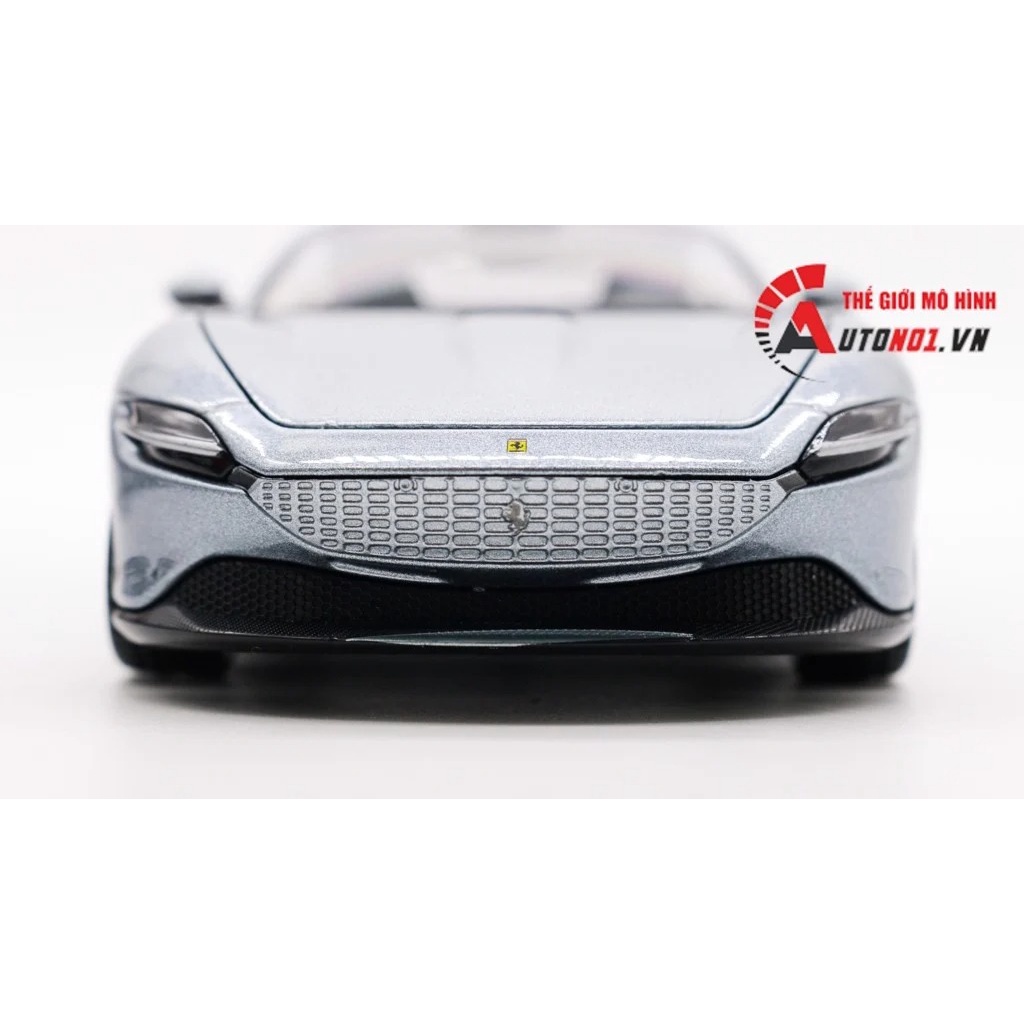 MÔ HÌNH XE FERRARI ROMA SILVER 1:24 BBURAGO 7926