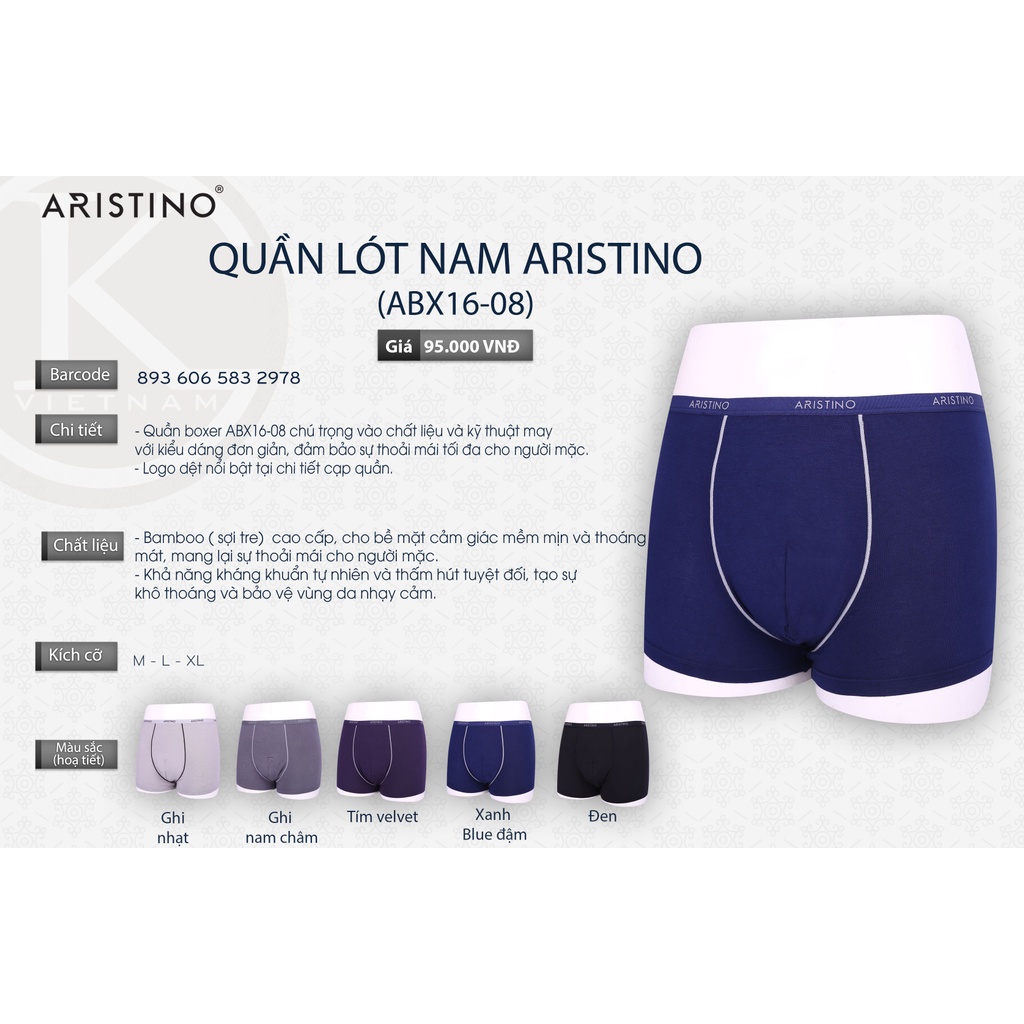 Quần lót nam Boxer Guzado Chất Cotton Cao Cấp,Thấm Hút Cực Tốt ABX16-08