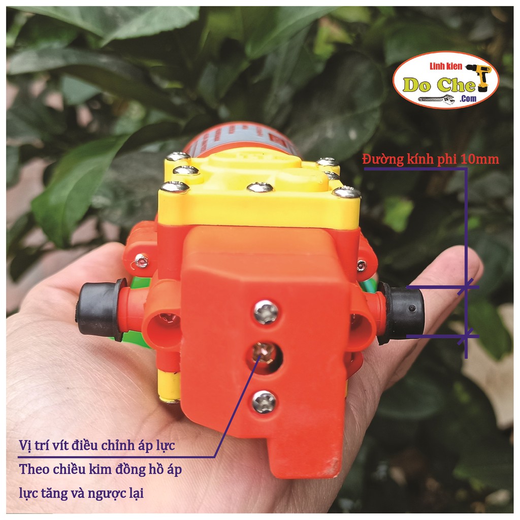 Máy bơm nước mini tăng áp phun sương 12v