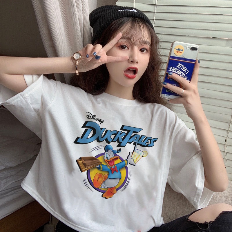 Áo croptop nữ tay ngắn cổ tròn vải thun cotton kiểu hàn quốc CR037 Miucho in hình hoạ tiết