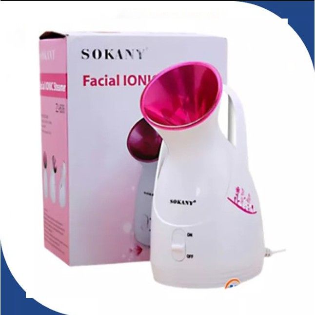 Máy Xông Hơi Mặt Sokany ZJ-608-máy xông nóng ion âm thải độc cho da mặt