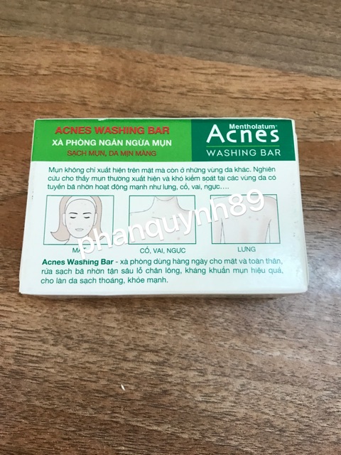 Acnes Washing Bar 75g – Xà phòng kháng khuẩn và ngăn ngừa mụn