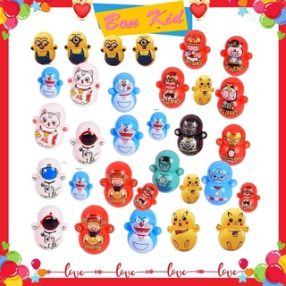 Đồ chơi lật đật mini dễ thương giá rẻ - đồ chơi lật đật cho bé doraemon, phi hành gia ....