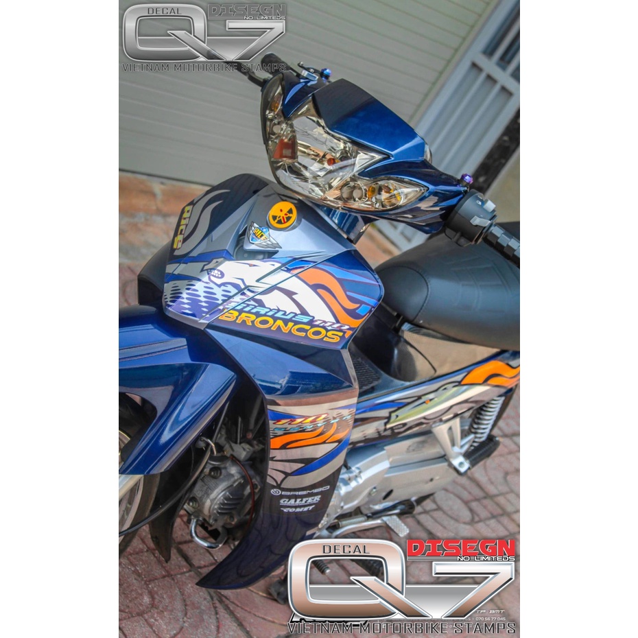 Tem Rời Sirius 110 Xanh Đen