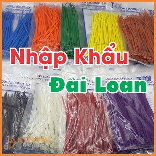 [Nhập Khẩu Đài Loan] Dây Rút Nhựa Nhiều Màu 10cm KST Nhập Khẩu, Dây Thít Nhựa ISO 9001 Siêu Bền, Dầy Dặn, Chịu Nhiệt Cao