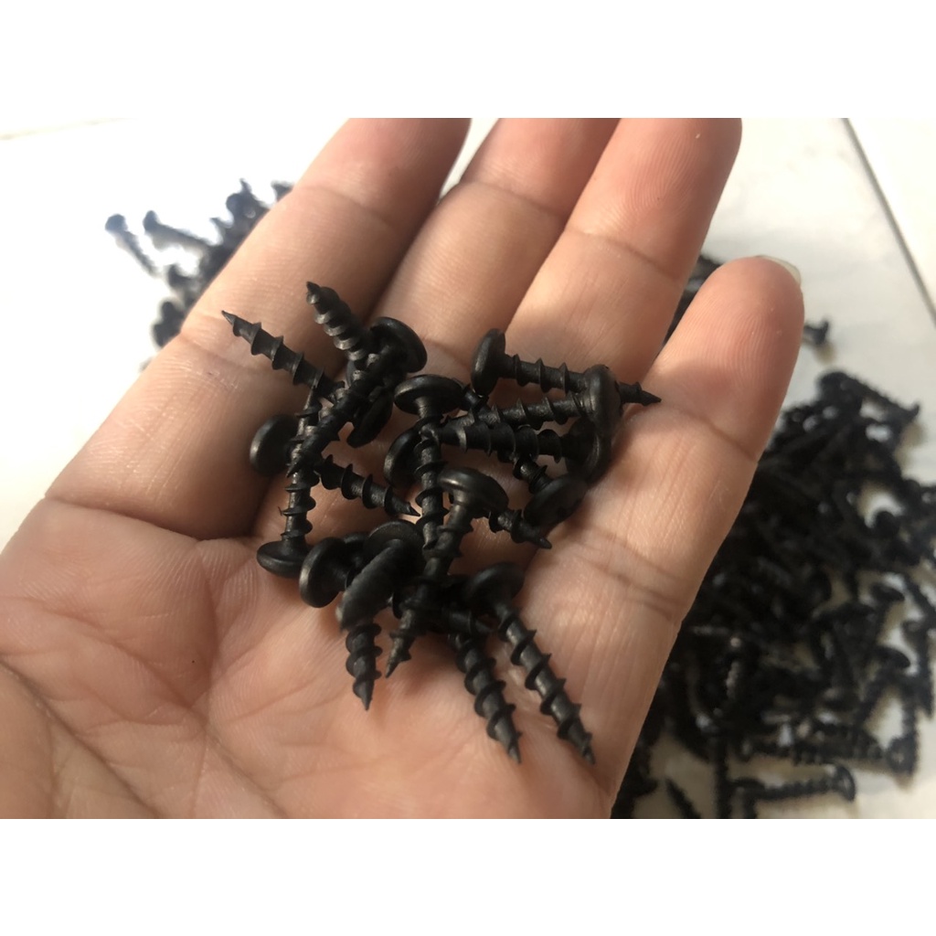 Vít bắt gỗ dùng bắt bo mạch loa kéo, ốc bắt bo mạch, vít bắt gỗ đen 2 phân