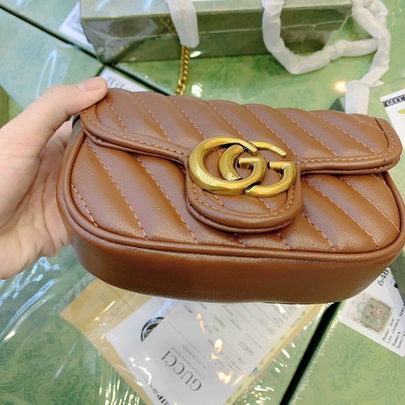 Túi Chữ G Màu nâu tây cực sang fullboxx