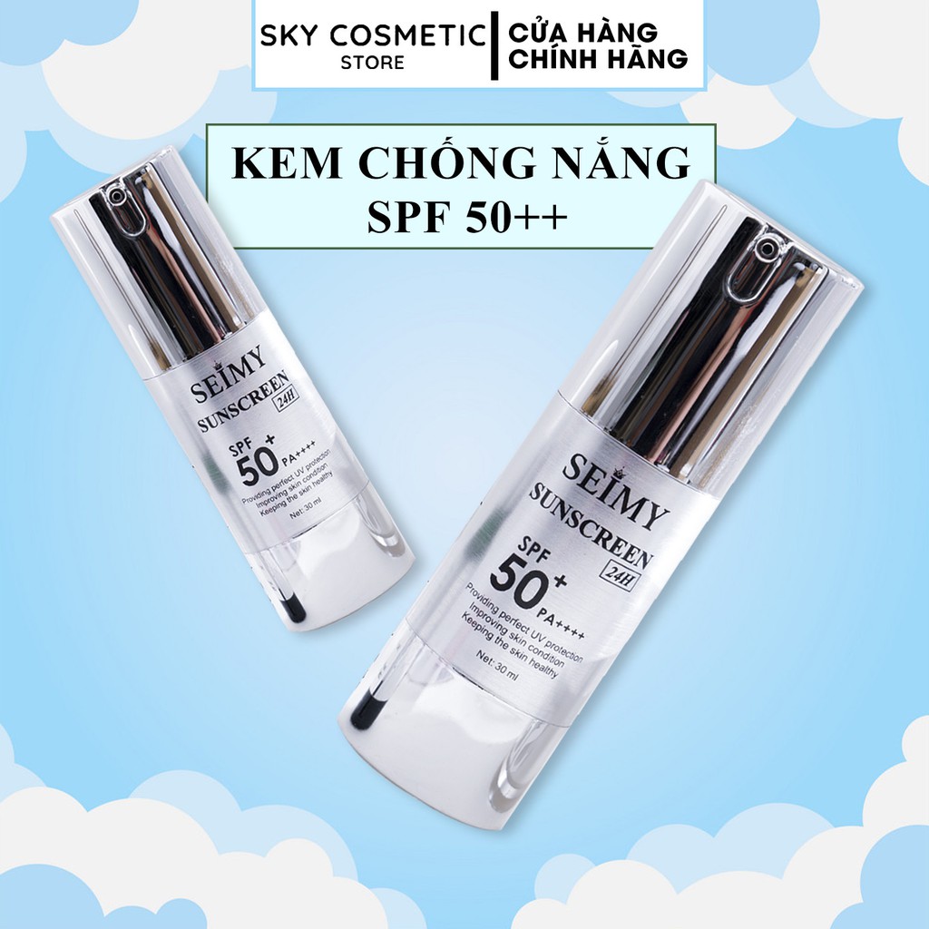 Kem chống nắng dưỡng da dưỡng trắng Seimy - Sunscreen 24h