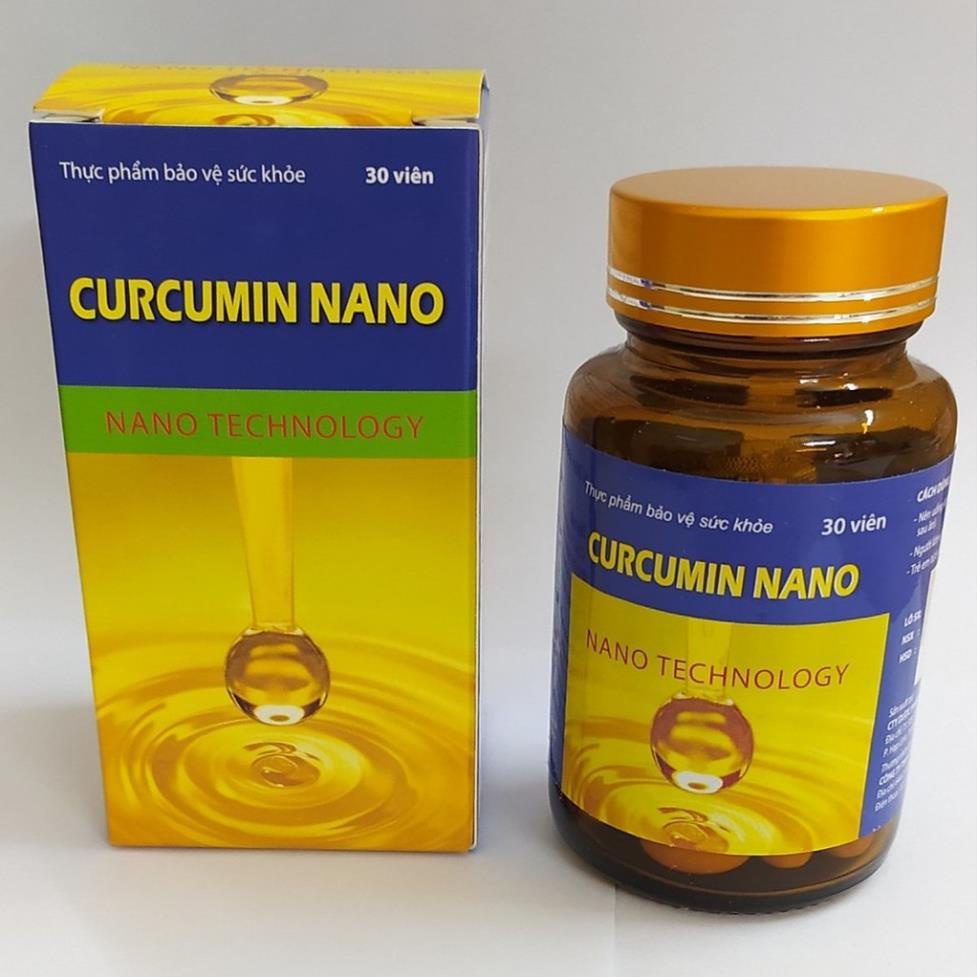 CURCUMIN NANO – Hỗ trợ điều trị dạ dày, phục hồi sau hóa trị, xạ trị (Hộp 30 viên)