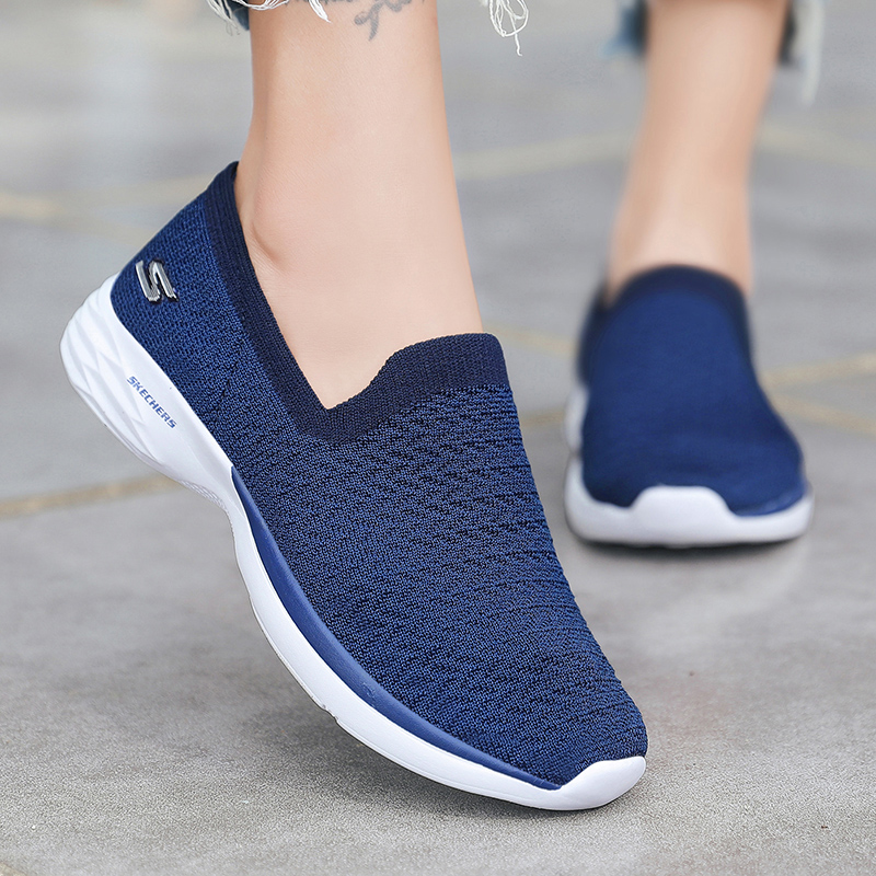  Giày thể thao cổ thấp không dây mới cho nữ SKECHERS (chụp hình sản phẩm thật) 