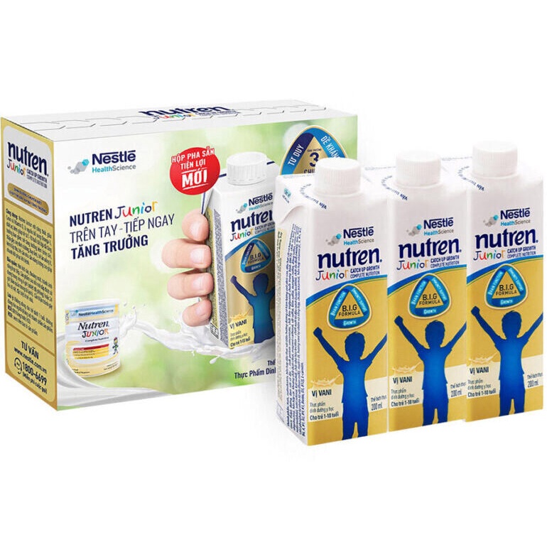 Sữa Nước Nutren Junior Pha Sẵn Hộp 200ml