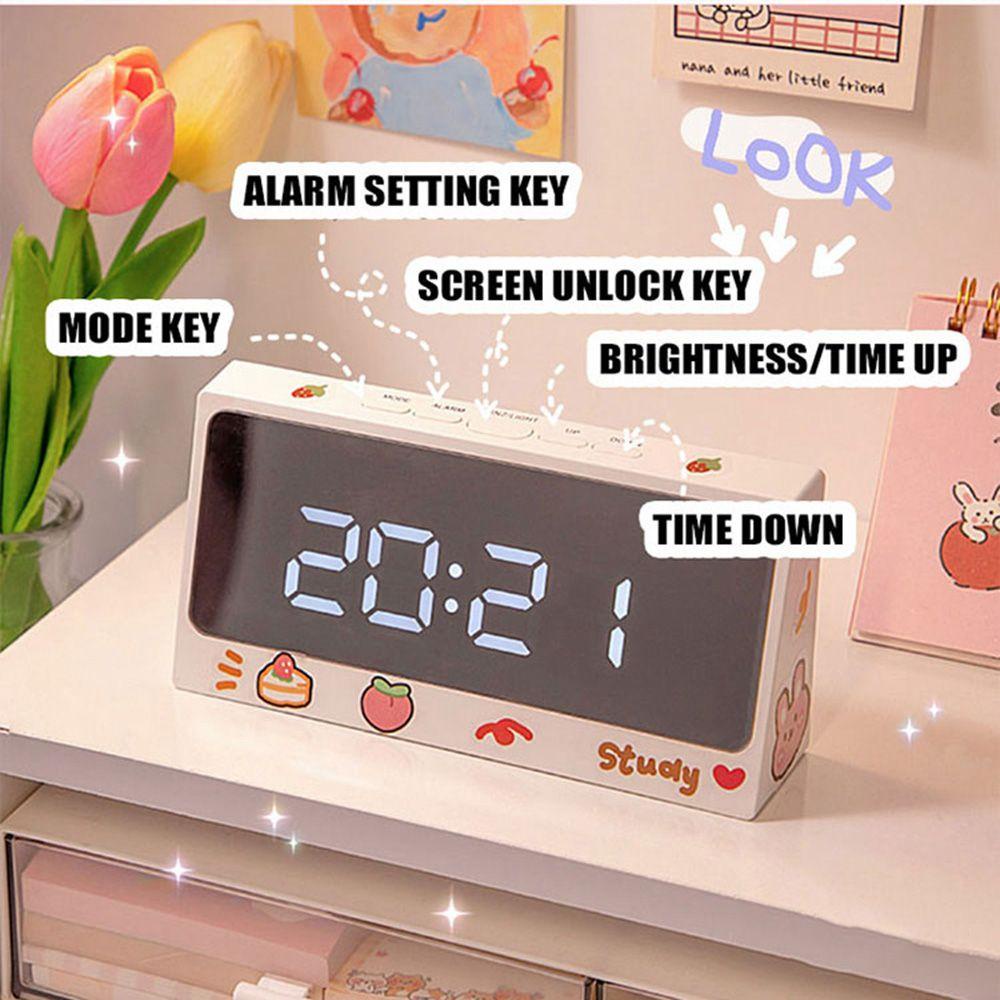 Epoch Đồng Hồ Báo Thức Kỹ Thuật Số Đèn LED Để Bàn Trang Trí Nội Thất / Bàn Học Cho Học Sinh