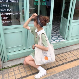 Túi vải tote quả cam