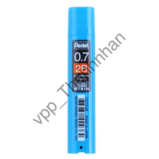 Ruột Chì Kim Pentel AINSTEIN C277S-2B (0.7mm - 12 Ruột/Tuýp) (Chính Hãng)