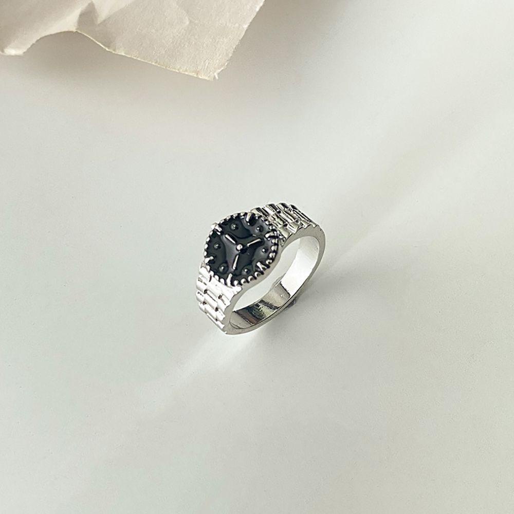 Nhẫn Hợp Kim Hình Đồng Hồ Đeo Tay Thiết Kế Đơn Giản Thời Trang Cho Nữ