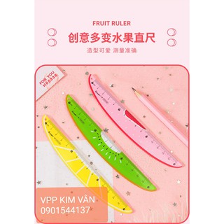Thước kẻ hình trái cây 15cm Guangbo H05338 siêu dễ thương