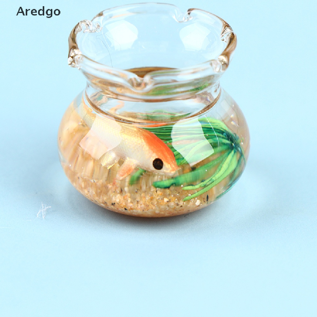 Bể cá mini bằng nhựa resin trong suốt dành cho trang trí nhà búp bê