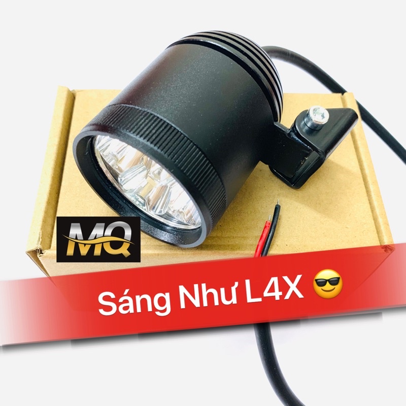 Đèn pha Led trợ sáng L4 XML-T6 Cao Cấp (tặng Pat và C tắc BH 6th)