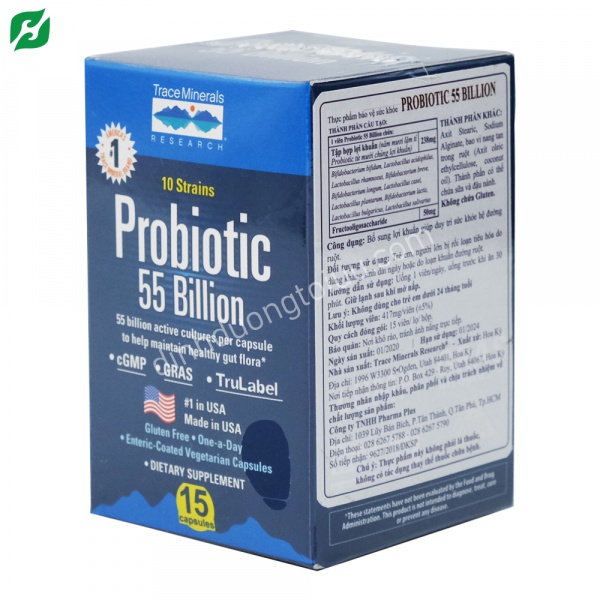 Viên bổ sung lợi khuẩn, hỗ trợ hệ tiêu hóa - Minerals Probiotic 55 Billion