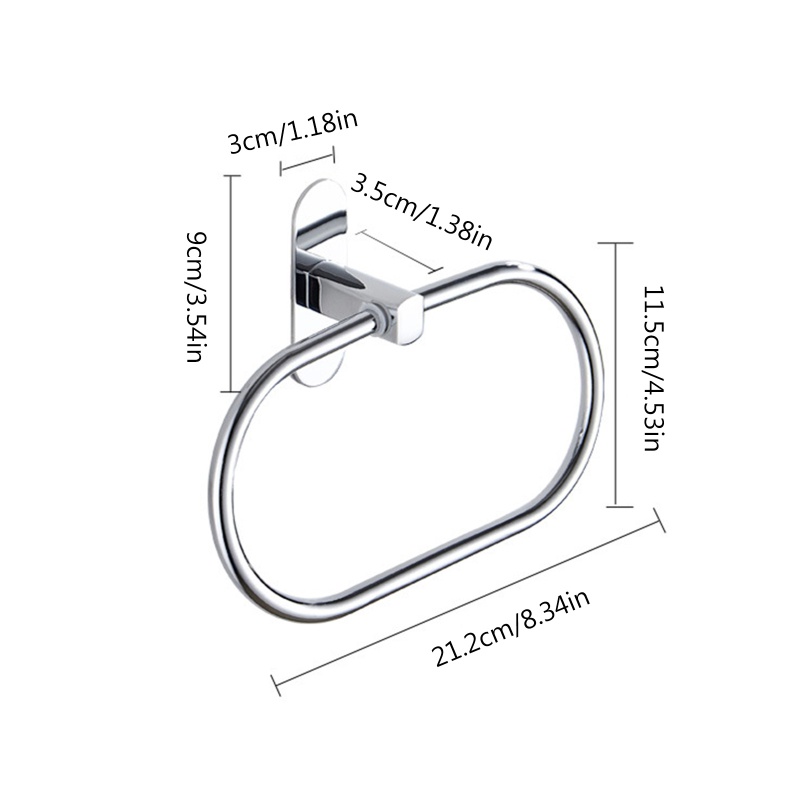 Giá Treo Khăn Gắn Tường Đa Năng Tiết Kiệm Không Gian