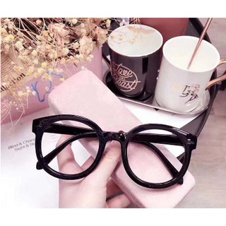 Mắt kính gọng tròn đen hottrend  Kính mát phong cách Hàn Quốc