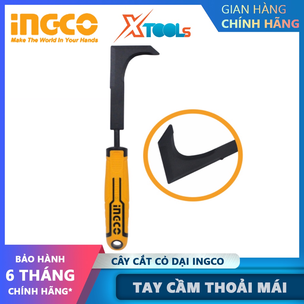 Cây cắt cỏ Ingco HWK1008 | lưỡi liềm cắt cỏ cầm tay