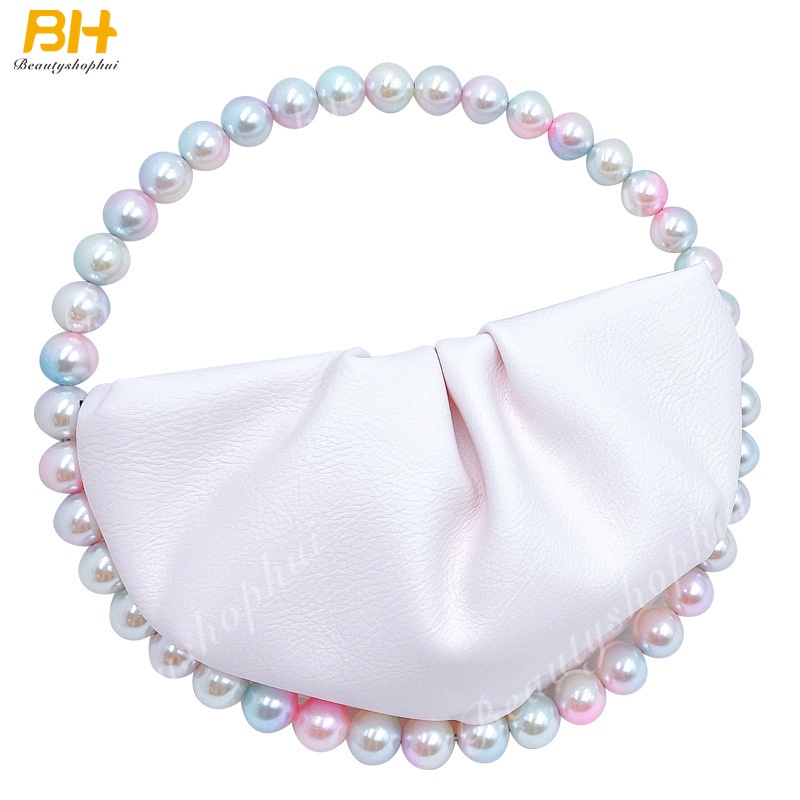 Túi Xách Tròn Đính Ngọc Trai Giả Thiết Kế Mới Thời Trang Dành Cho Nữ 2022