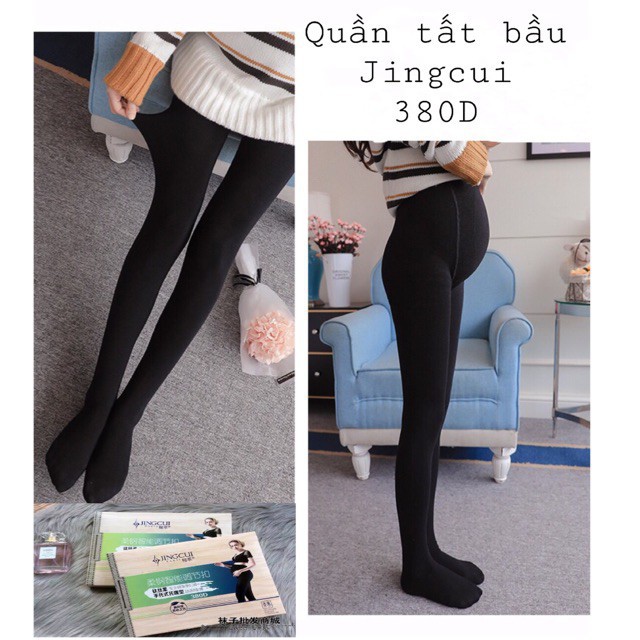 Quần tất bầu nỉ Jingui dày vừa có chun rút siêu dai siêu mịn (&lt;70kg)