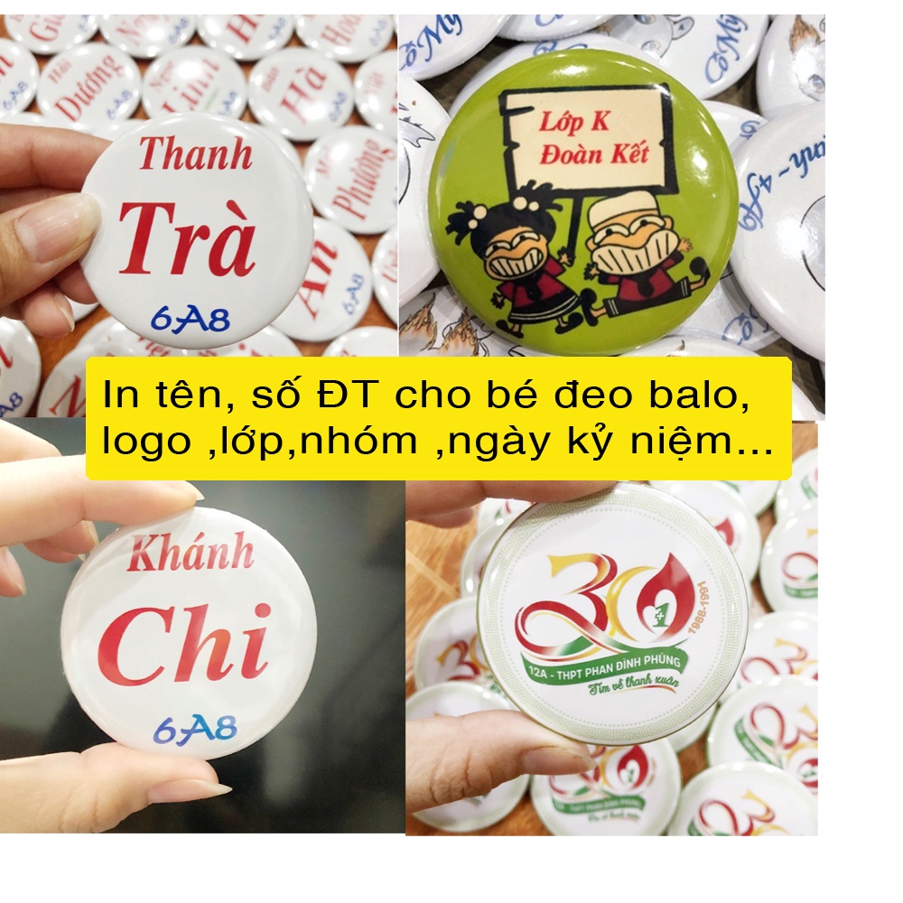 Huy hiệu lớp nhóm in theo yêu cầu