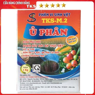 TKS-M2  Men Ủ Phân Vi Sinh: Phân Hủy Xác Bã Thực Vật, Khử Mùi Hôi Làm Phân Hữu Cơ - Hộp 1kg