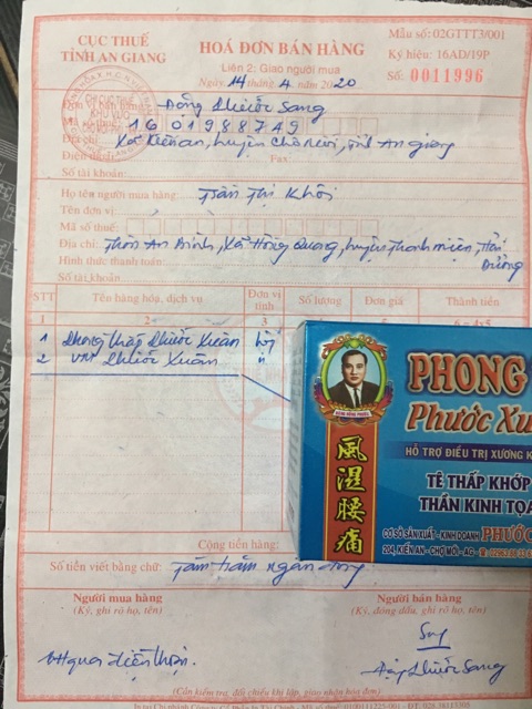 Phong thấp Phước xuân (siêu hiệu quả - LOẠI 1 )