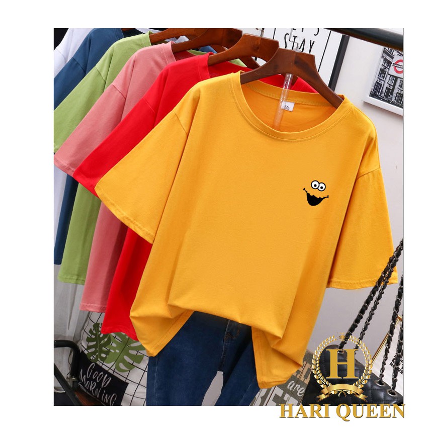 [FREE SHIP ĐƠN TỪ 50K] Áo phông logo mắt miệng cười HARI0520 1