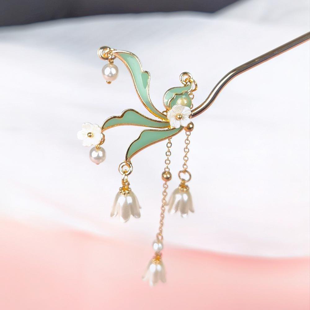 Trâm Cài Tóc 15H Đính Hoa Tua Rua Phong Cách Trung Hoa Cổ Điển Cho Nữ