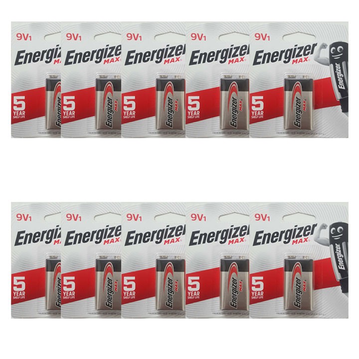 2 viên pin Energizer 9v alkaline, pin vuông Max 522