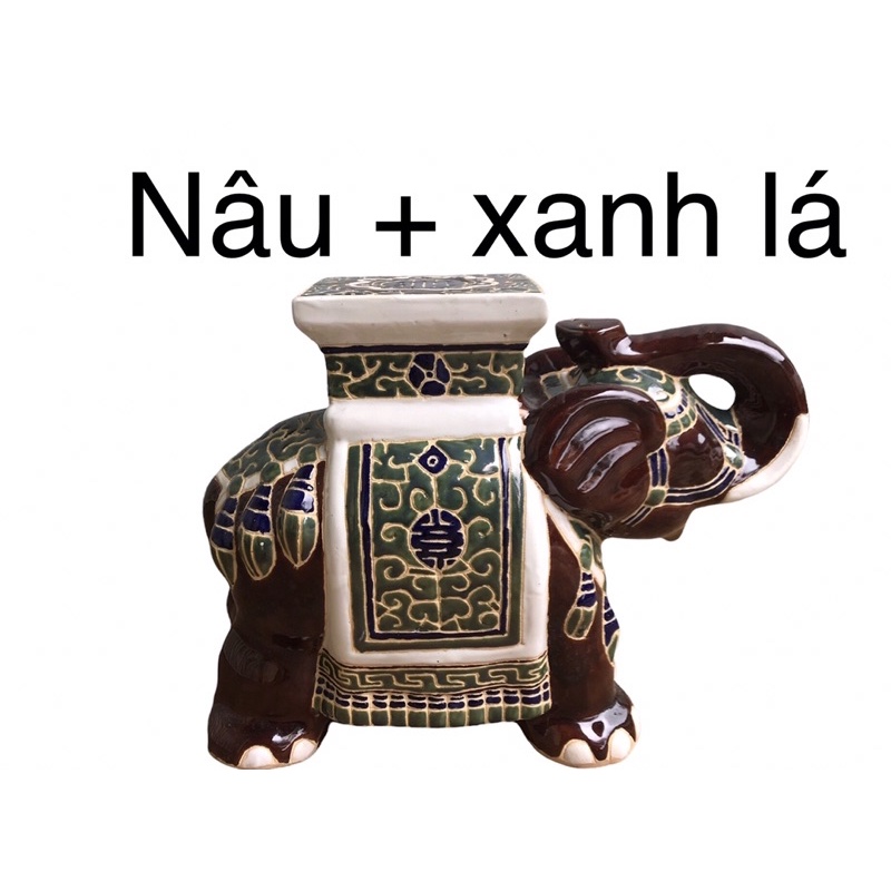 Đôn voi gốm sứ nam bộ size lớn
