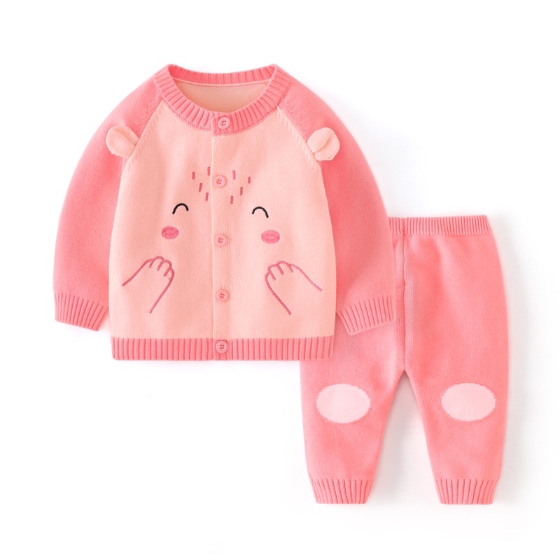 Bộ len Cool Baby xuất Hàn chất đanh đẹp cho bé