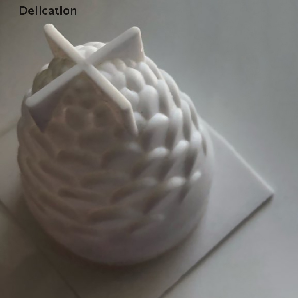 Khuôn silicon làm nến/ sáp tạo hình nón thông 3D DIY