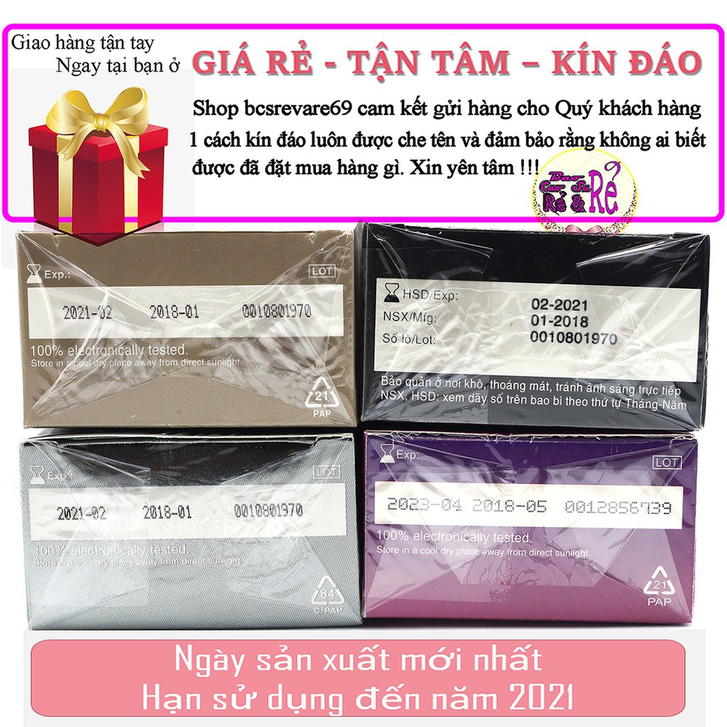 [Sale]  Combo 8 Hộp 96 cái Bao Cao Su Durex tùy chọn + Tặng 1 hộp Invisible 3 cái