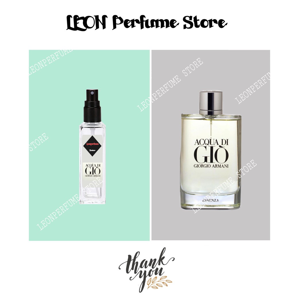 💎LEON💎Nước hoa chính hãng Men's Acqua di Giò Essenza EDP 5ml/10ml/20ml | Thế Giới Skin Care